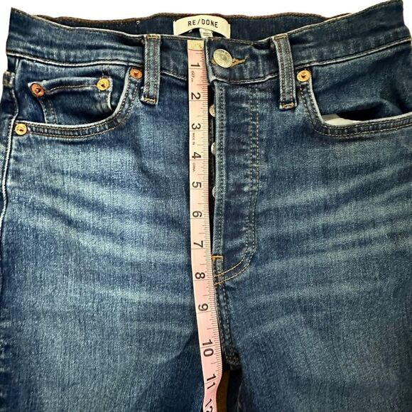 Re|Done Denim Jeans ~ size 27 ~ raw unfinished hem ~ button fly - Picture 5 of 13